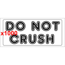 (1000) DO NOT CRUSH shipping label adhesive warning mailing sticky sticker 56x25mm