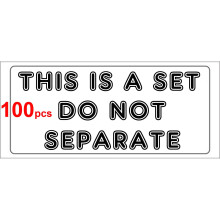(100) THIS IS A SET DO NOT SEPARATE shipping label adhesive warning mailing sticky sticker 56x25mm