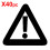 (100) WARNING DANGER CAUTION Large shipping label adhesive warning mailing sticky sticker 61x49mm 4
