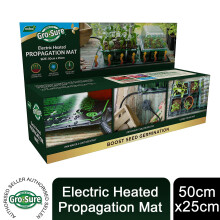 Gro-Sure Electric Heated Propagation Mat for Germination, 50cm x 25cm