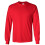 (Black, L) Long Sleeve T-SHIRT blank plain basic tee top Small Big Men's Ultra Cotton 7