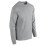 (Black, L) Long Sleeve T-SHIRT blank plain basic tee top Small Big Men's Ultra Cotton 9