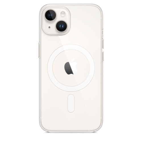 Apple Apple Clear Case with MagSafe for iPhone 14 Plus (MPU43ZM/A) - Slim, Scratch-Resistant, Precise MagSafe Alignment
