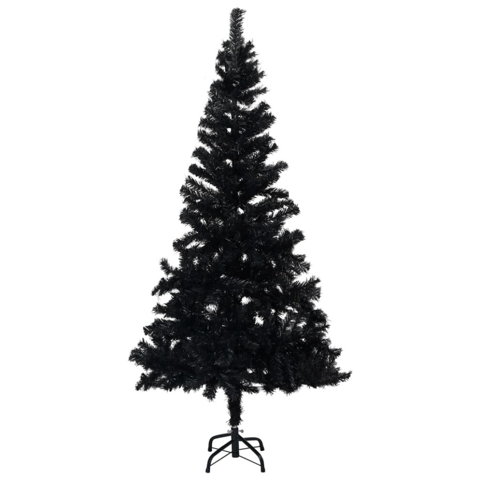 Vidaxl Artificial Christmas Tree With Stand 240 Cm Pvc Xmas Decoration Black