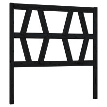 (black, 81 x 4 x 100 cm) vidaXL Bed Headboard Home Bedroom Decorative Bed Header Panel Solid Wood Pine