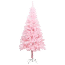 vidaXL Artificial Christmas Tree with Stand Pink 150cm PVC Decoration Tree