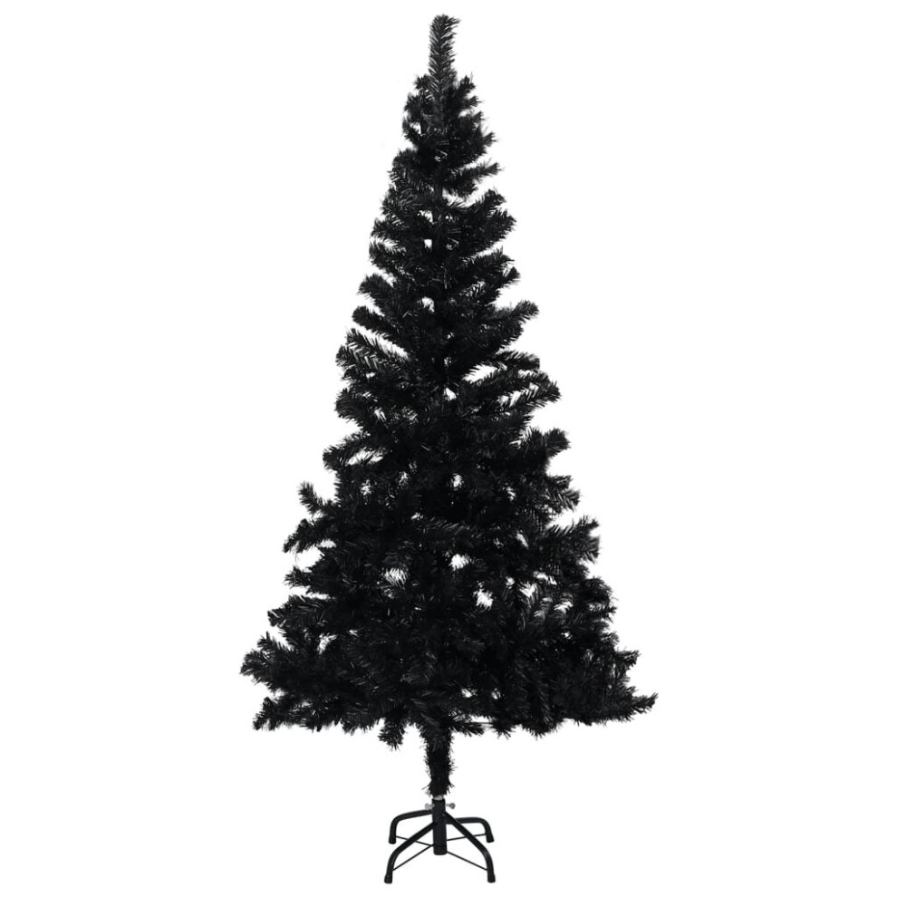 Vidaxl Artificial Christmas Tree With Stand Black 180Cm Pvc Decoration Tree