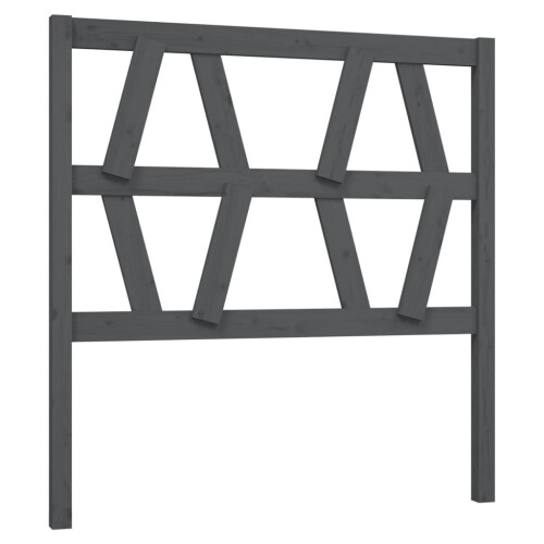 VidaXL (grey, 106 x 4 x 100 cm) vidaXL Bed Headboard Home Bedroom Decorative Bed Header Panel Solid Wood Pine
