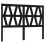 VidaXL (black, 166 x 4 x 100 cm) vidaXL Bed Headboard Home Bedroom Decorative Bed Header Panel Solid Wood Pine 1