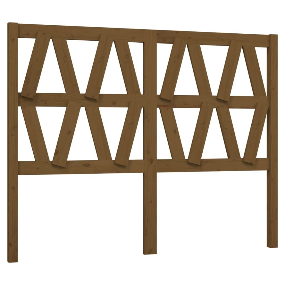 Vidaxl (Honey Brown, 126 X 4 X 100 Cm) Bed Headboard Home Bedroom Decorative Bed Header Panel Solid Wood Pine