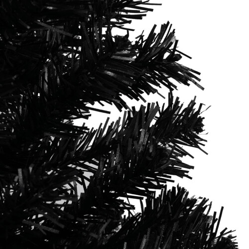 VidaXL vidaXL Artificial Christmas Tree with Stand Black 150cm PVC Decoration Tree 2