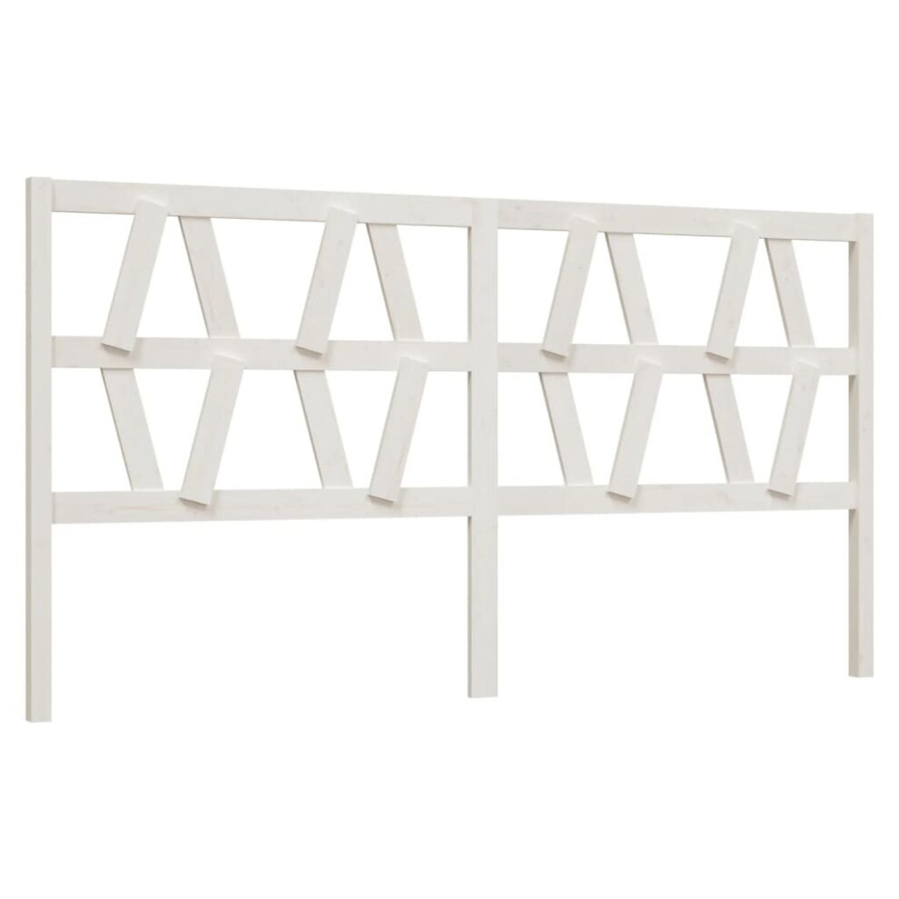 (white, 206 x 4 x 100 cm) vidaXL Solid Wood Pine Bed Headboard Wooden Bed Header Multi Colours/Sizes