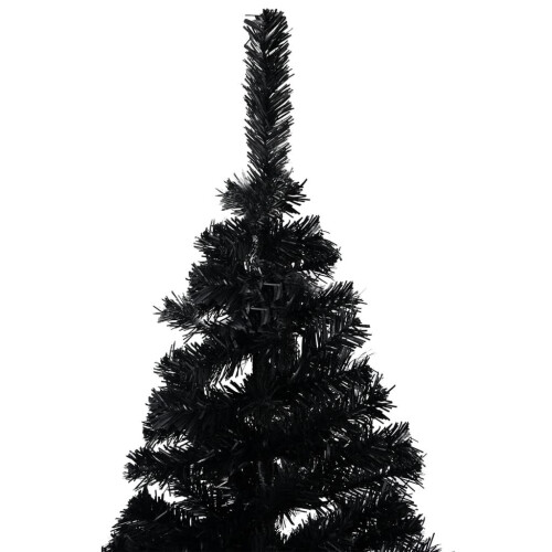 VidaXL vidaXL Artificial Christmas Tree with Stand Black 180cm PVC Decoration Tree 1