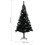 vidaXL Artificial Christmas Tree with Stand Black 210cm PVC Decoration Tree 9