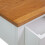 VidaXL vidaXL Solid Oak Wood Console Table 83cm Hallway Display Desk Stand Sideboard 5