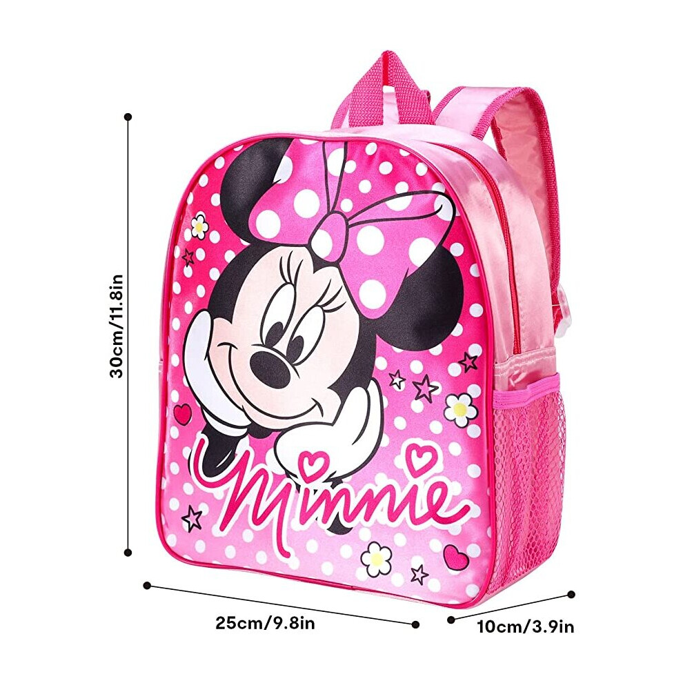 Minnie Mouse Polka Dot Backpack School Bag For Kids Travel Cute Accessories For Girls Gifts 4175