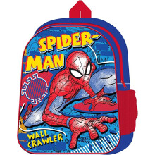 Marvel Spiderman Blue Crawler Backpack School Bag For Kids Boys Girls Travel
