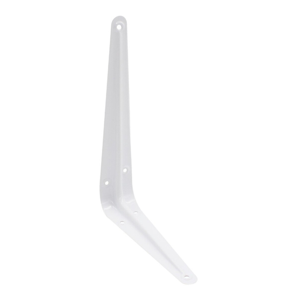 10 x London White Shelf Brackets 8" x 6" (200 x 150mm) Metal Shelving Bracket