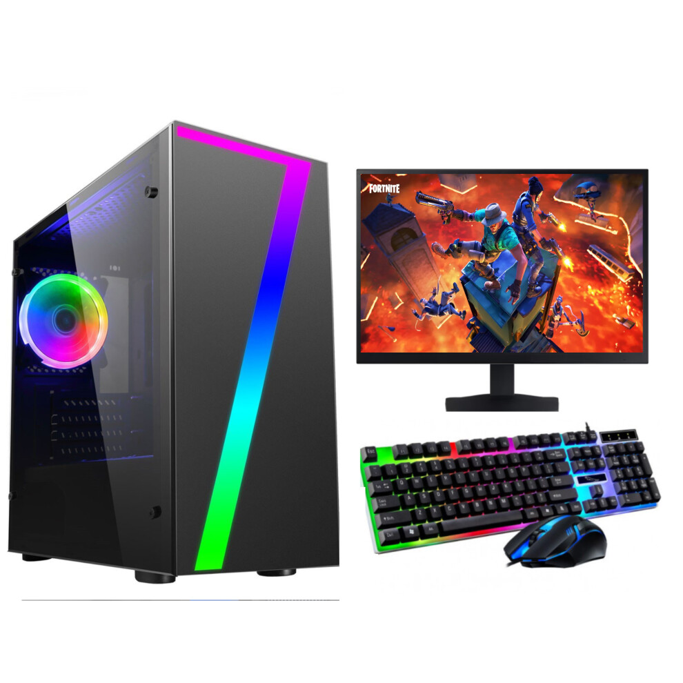 FCS Gaming PC Computer Bundle Intel Quad Core i5 16GB 1TB Windows 10 2GB GT730