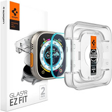 Spigen EZ Fit Tempered Glass Screen Protector for Apple Watch Ultra (49mm) - 2 Pack