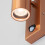 (Copper) Kenn Outdoor Up Down PIR Wall Light & LED Bulbs 5