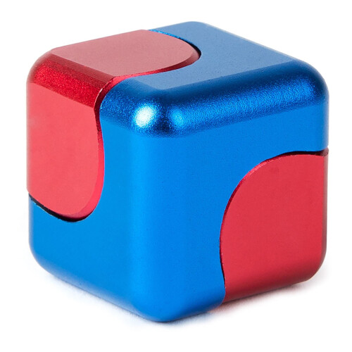 Bopster Fidget Cube Spinner - Red & Blue