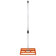 Rastrillo de Nivelación de Césped de 50cm de Jardín Extensible 1.2-1.9m: Naranja