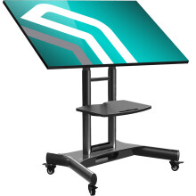 TV-standaard op wielen - ONKRON TS1350-B - 32-70 inch - 90 kantelbaar - Verstelbare hoogte