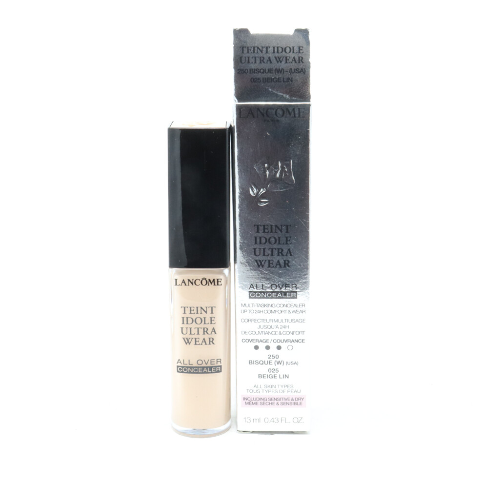 (250 Bisque(W)) Lancome Ultra Wear All Over Concealer  0.43oz/13ml New With Box