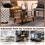 Costway 2-Tier Wooden Coffee Table Industrial Side Table Small Center Table 6