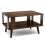 Costway 2-Tier Wooden Coffee Table Industrial Side Table Small Center Table 1