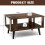 Costway 2-Tier Wooden Coffee Table Industrial Side Table Small Center Table 3
