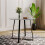 Living And Home Modern Round Dining Table with Tempered Glass Top 2