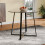 Living And Home Modern Round Dining Table with Tempered Glass Top 1