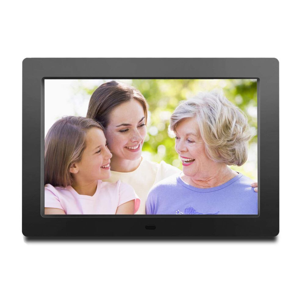 (Digital Photo Frame, 8 Inch) Digital Photos Frame Dementia Calendar Alarm Clock Black 7552102978631