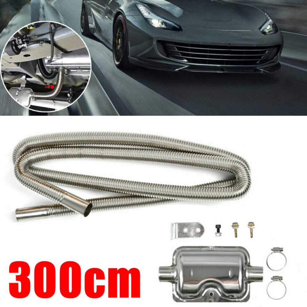 300cm Air Heater Pipe Exhaust Diesel Gas Vent For Car Parking Tank