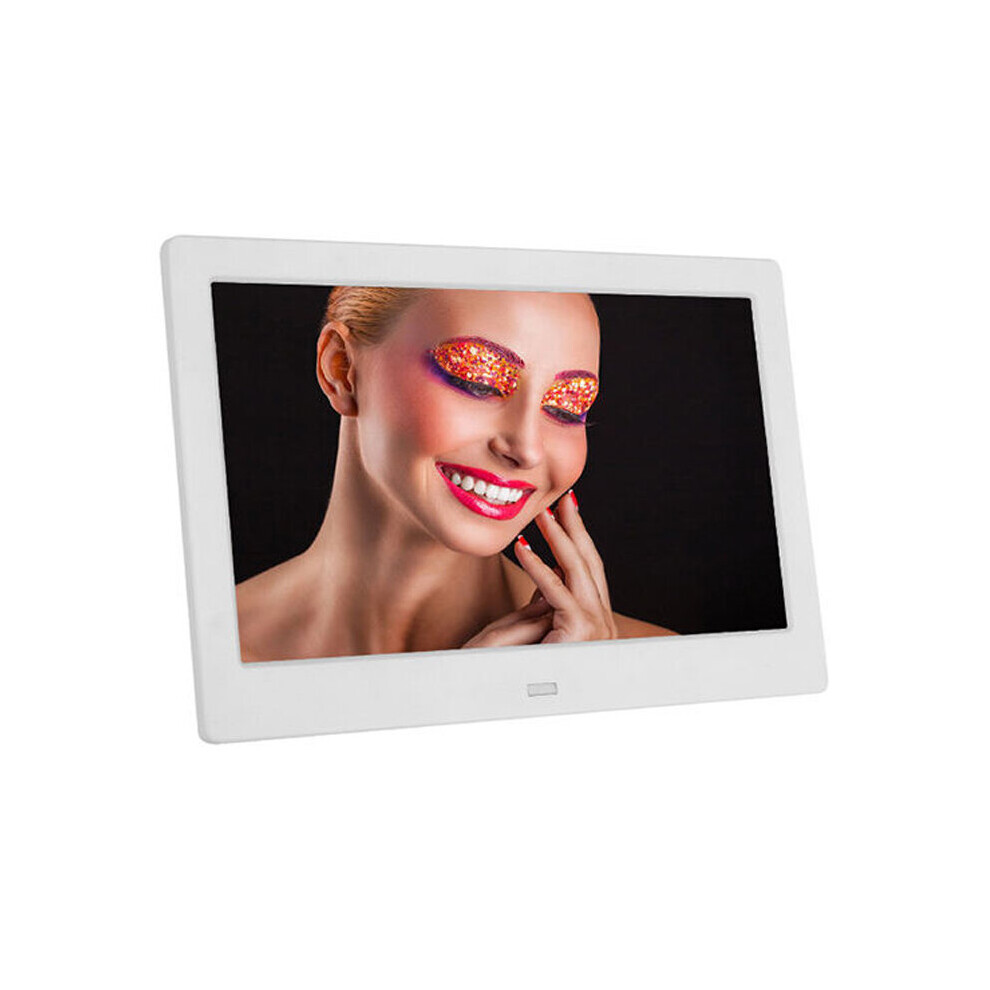 (Digital Photo Frame, 10 Inch) Digital Photos Frame Dementia Calendar Alarm Clock White 7552102978679