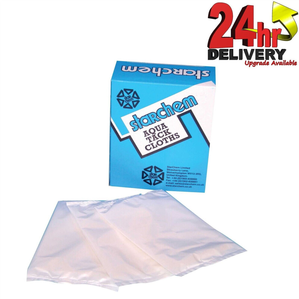 Starchem Pack Of 10 Aqua Tack Cloths Size: 18"/45Cm 5290753355822