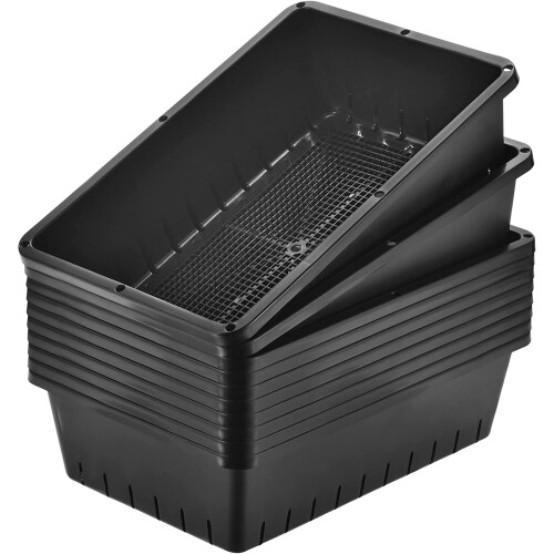 Garden Growing Trays Plastic Recyclable Plant Nursery Sprout Tray with