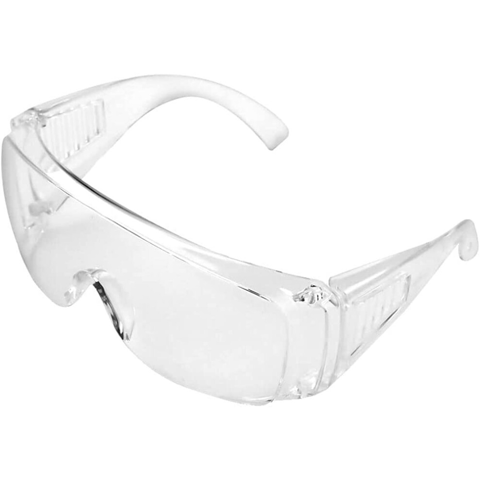 Safety Glasses Industrial Goggles With Anti-Fog Lens Clear Safety Glasses With Anti-Scratch Lens Goggles Inside Eyeglasses(Transparent) 715279388772