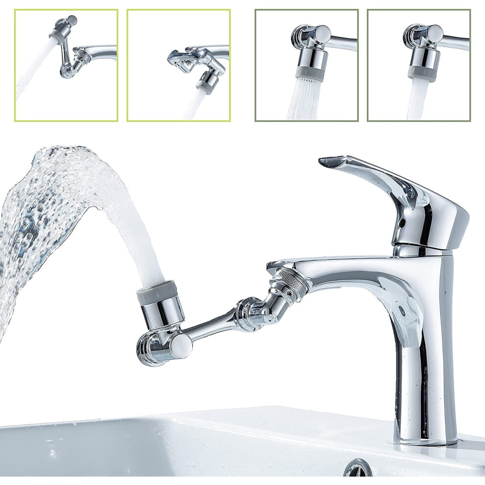 Faucet Extender, 1080 Â¡Ã£Swivel Robotic Arm With 2 Water Outlet Modes, Spray Faucet Aerator 781238424102