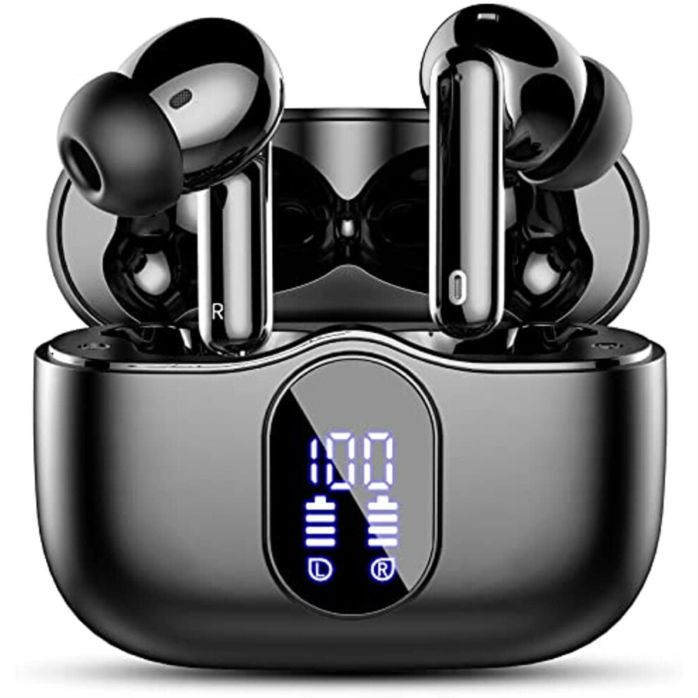 Wireless Earbuds, Bluetooth 5.3 Headphones In Ear with 4 ENC Noise Cancelling Mic,