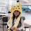 (Pikachu) Funny Hat with Moving Ears,Cute Bunny Ear Hat 4