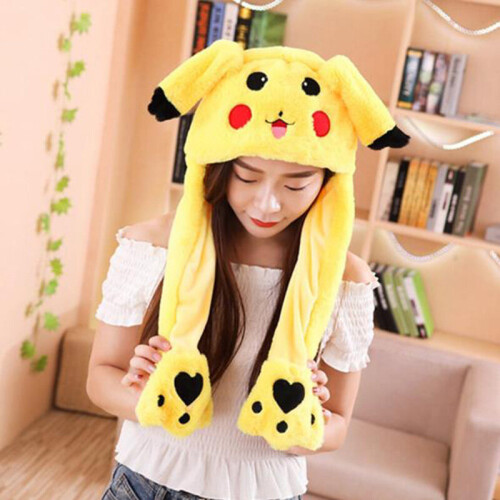 Pikachu) Funny Hat with Moving Ears,Cute Bunny Ear Hat on OnBuy