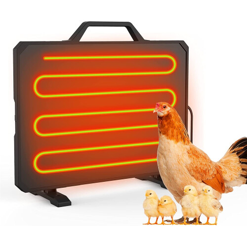 Chicken Coop Heater 140 Watts Temperature Adjustable Radiant Heat