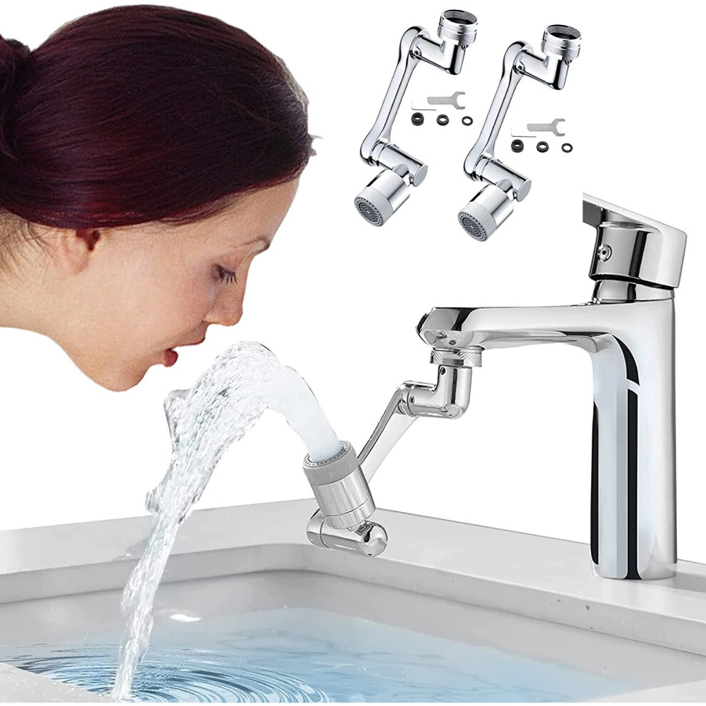 1080 Degree Rotatable Faucet Aerator Universal 1080 Swivel Robotic Arm Swivel Extension Faucet Aerator Faucet Extender 781238423594