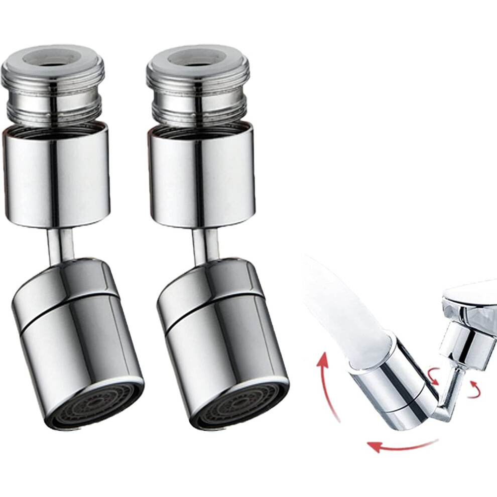 2 Pack 720Â¡Ã£Swivel Faucet Sink Aerator Splash Filter Faucet Kitchen Faucet Accessories Installation Bathroom Faucets Face Washing Mouth Washi 781238423747
