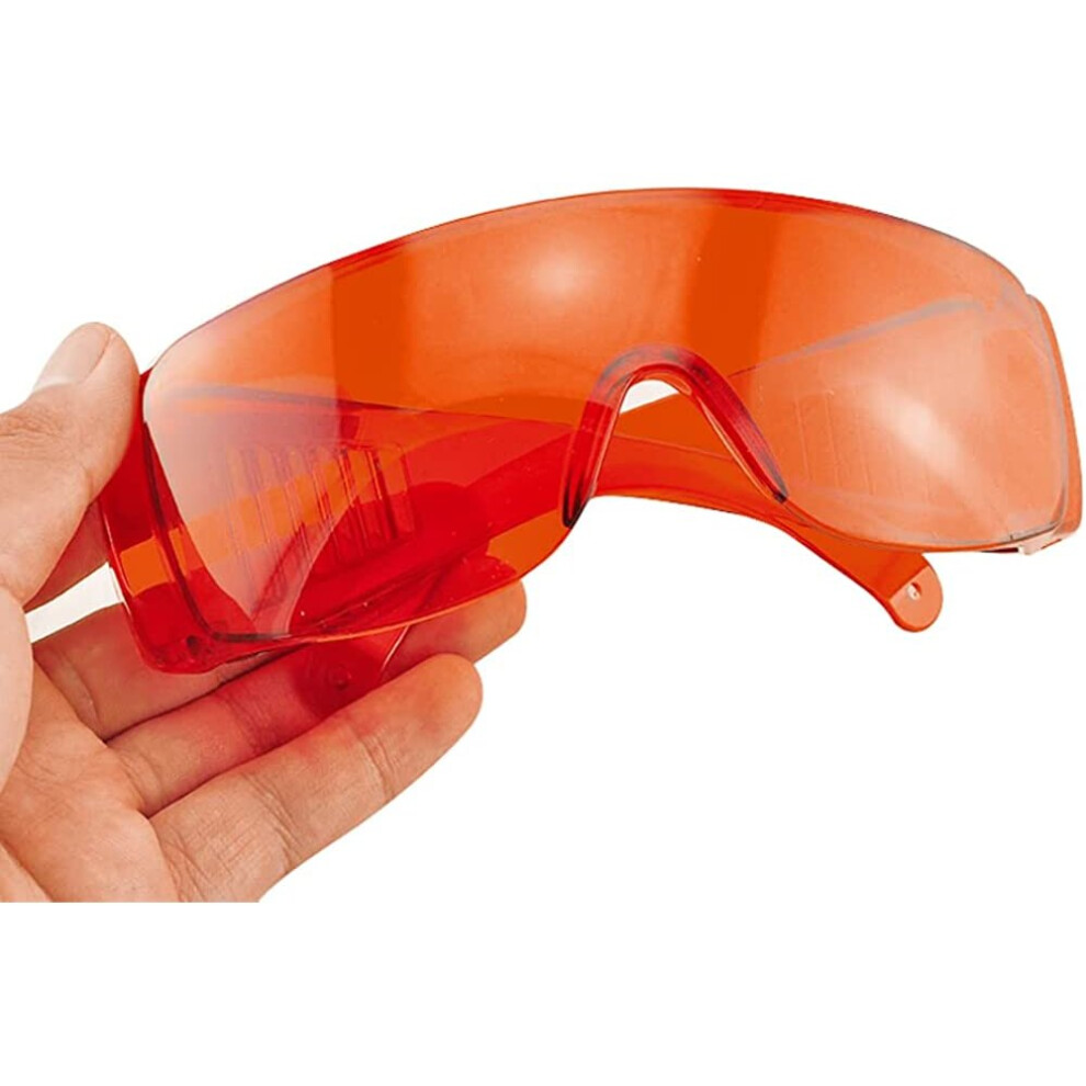 Red Goggle Glasses Lab Eye Protection Safety Glasses Tansparent Dental Protective Eye Curing Light Whitening 715279389106