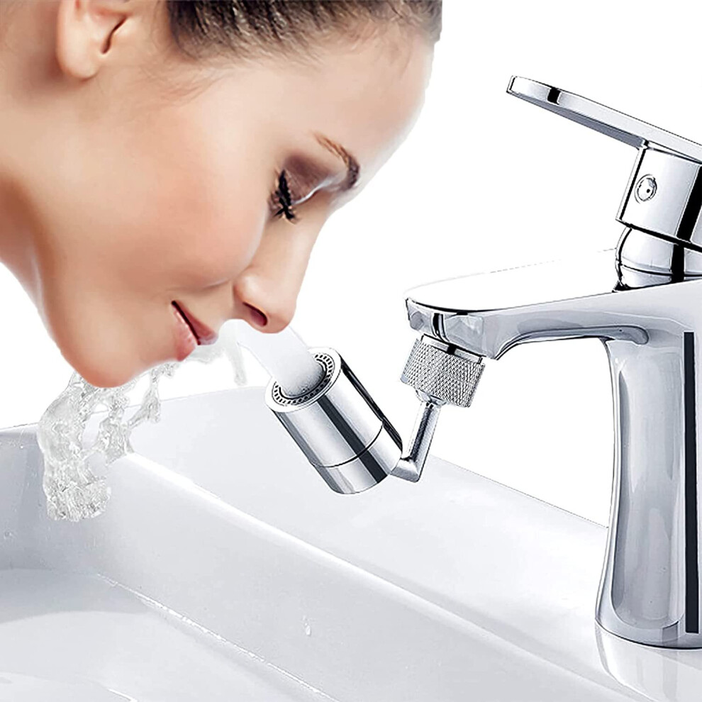 Universal Splash Filter Faucet Aerator - 720 Degree Swivel Sink Faucet Extender Aerator With 2 Water Outlet Modes, Faucet Sprayer Attachment 781238423983