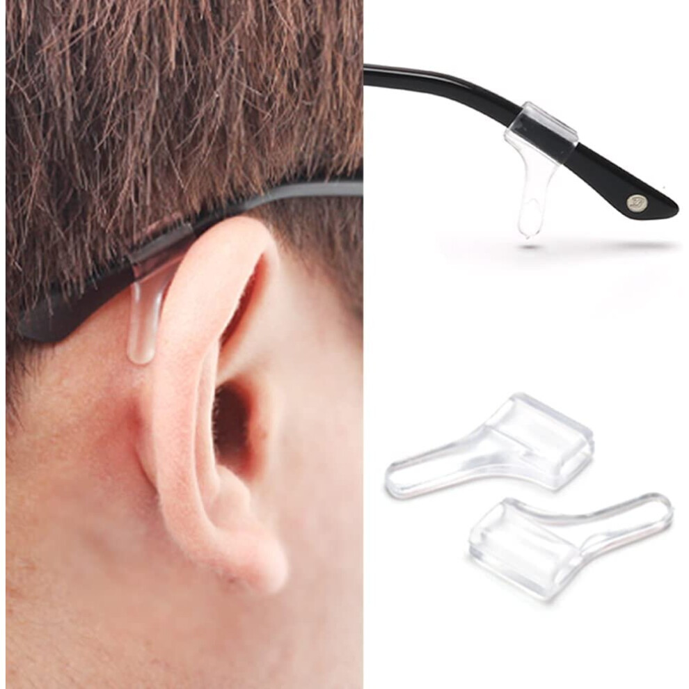 Xinyu 25 Pairs Eyeglasses Ear Grip Ear Hooks, Anti-Slip Holder Eyeglasses Stoppers Temple Tips Sleeve Retainer Eyewear Retainers Spectacle Stay